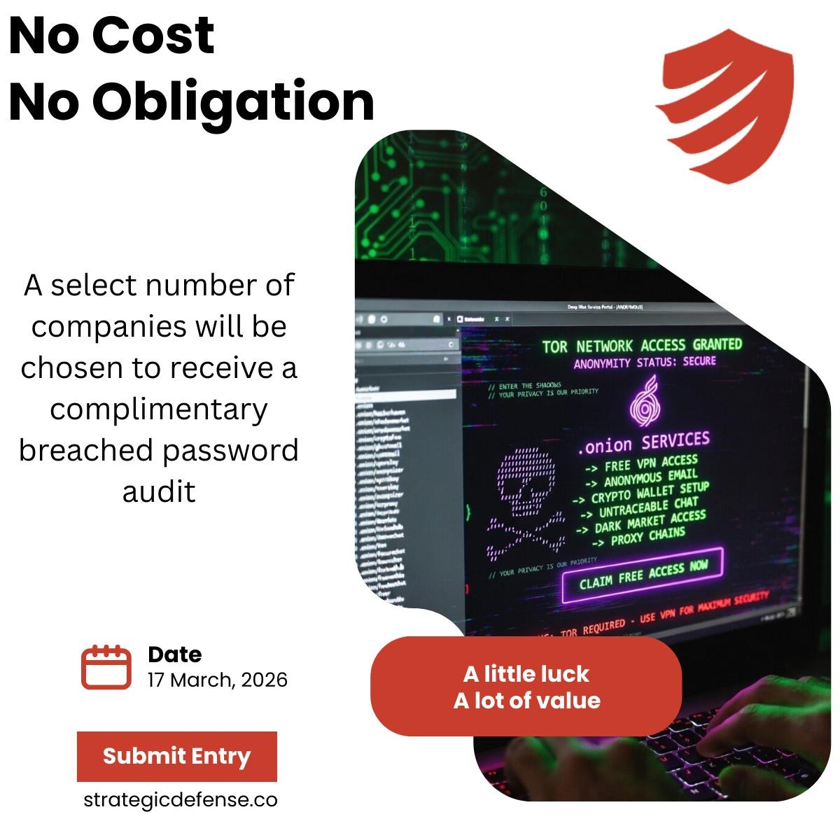 Complimentary breached password audit